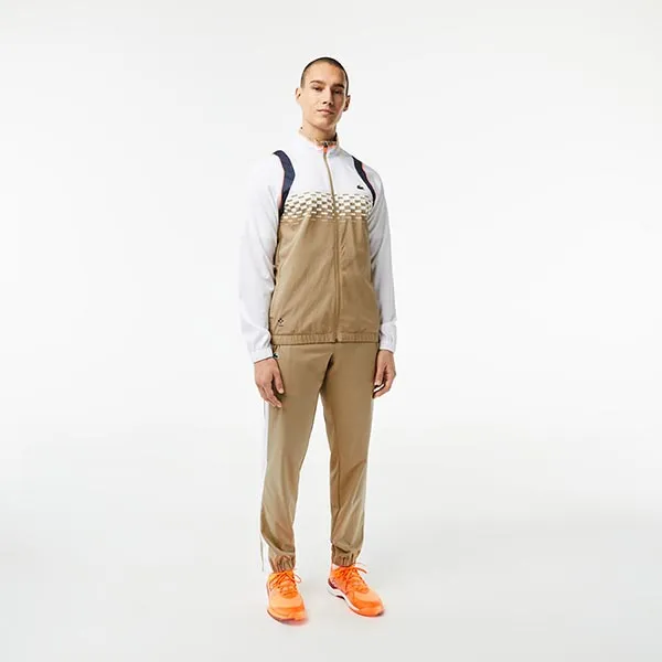 Áo Khoác Gió Nam Lacoste Tennis X Daniil Medvedev Jogger Phối Màu Size 3