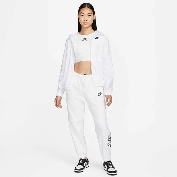 Áo Khoác Gió Nữ Nike Sportswear Essential Repel DM6180-100 Màu Trắng Size L (Form Á)