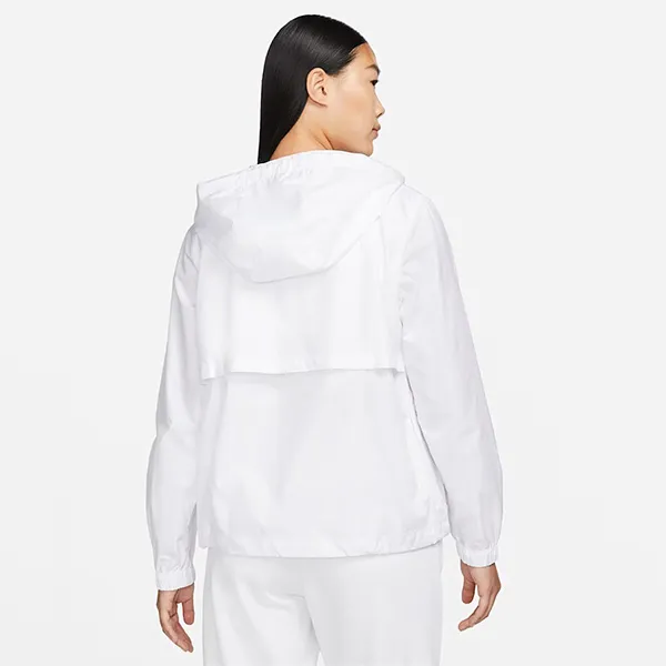 Áo Khoác Gió Nữ Nike Sportswear Essential Repel DM6180-100 Màu Trắng Size L (Form Á)
