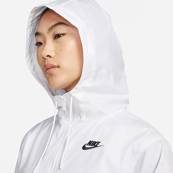 Áo Khoác Gió Nữ Nike Sportswear Essential Repel DM6180-100 Màu Trắng Size L (Form Á)