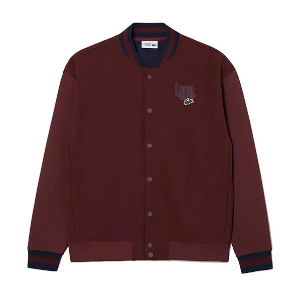 Áo Khoác Nam Lacoste Varsity Water Repellent Golf Windbreaker SH2925-IE2 Màu Đỏ Size 4
