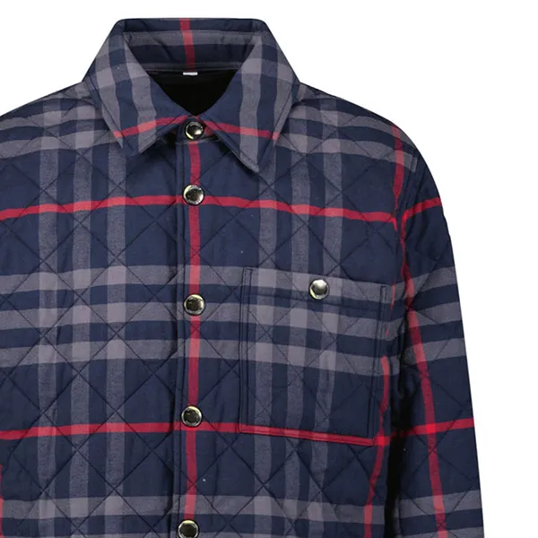 Áo Khoác Nam Burberry Trần Trám 'Forres' Diamond Quilted Jacket 8084187 Màu Xanh Navy Size S