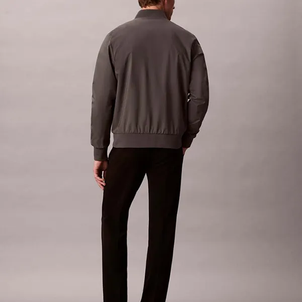 Áo Khoác Nam Calvin Klein CK Chamarra Bomber Para Hombre 40FM512-023 Màu Xám Đậm Size XS