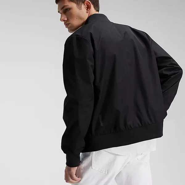 Áo Khoác Nam Calvin Klein Matte Bomber CK Jacket 40FP512 001 Màu Đen Size S