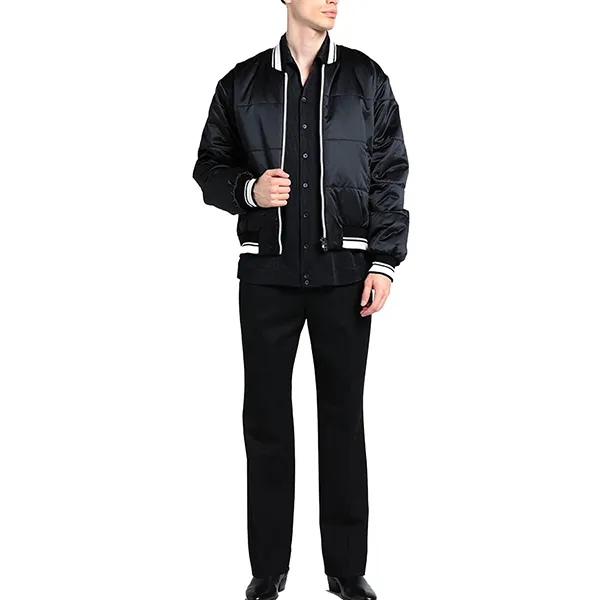 Áo Khoác Nam Dolce & Gabbana D&G Bomber Black Màu Đen Size 44