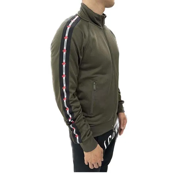 Áo Khoác Nam Dsquared2 DS Sweatshirts Màu Xanh Rêu Size S