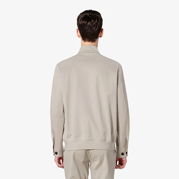 Áo Khoác Nam Lacoste Harrington jacket Regular BH217E-O2S Màu Be Size 50