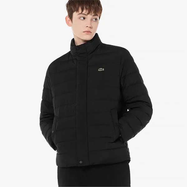 Áo Khoác Nam Lacoste Men's Lightweight Tube Down Blouson BH490E 52 031 Màu Đen