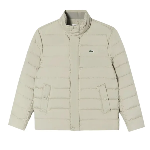 Áo Khoác Nam Lacoste Men's Lightweight Tube Down Blouson BH490E-52N 02S Màu Be Size 48