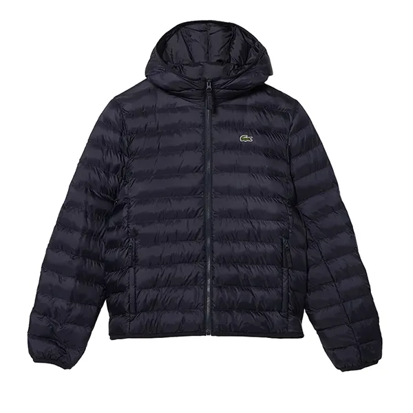Áo Khoác Nam Lacoste Men's Quilted Hooded Puffer Jacket BH0539 52 HDE Màu Xanh Navy
