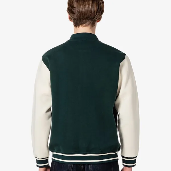 Áo Khoác Nam Lacoste Men's Stadium Neck Sleeve Contrast Sweatshirt SH220E 55G 132 Màu Xanh Green Size 4