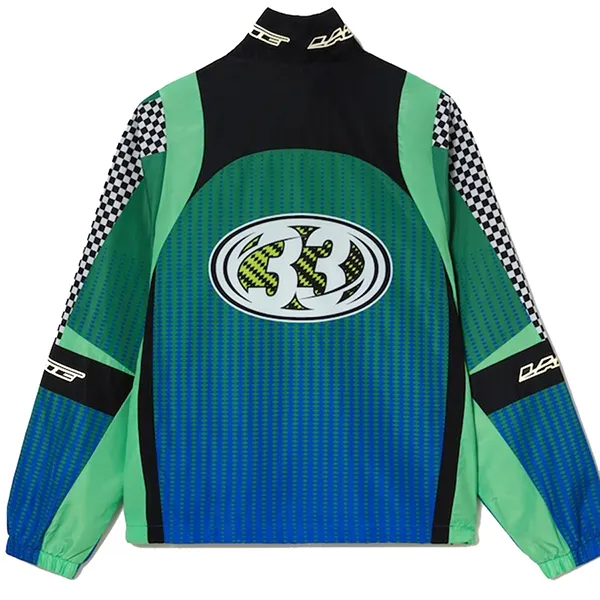 Áo Khoác Nam Lacoste Ombré Checkerboard Track Jacket BH5429-51 CHY Màu Xanh Size M