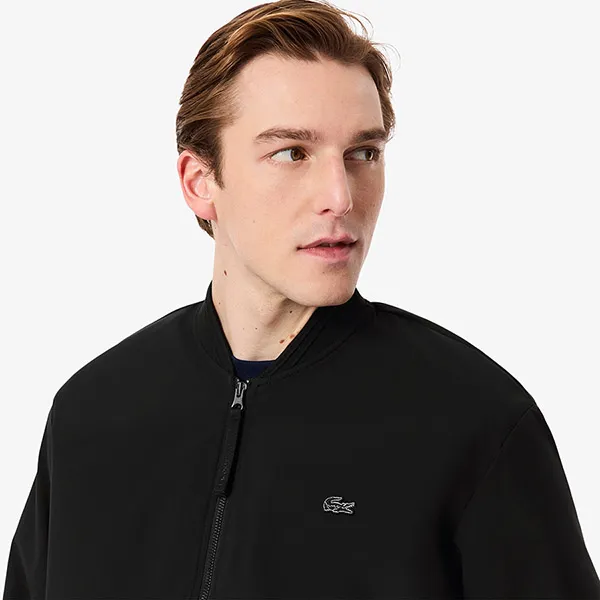 Áo Khoác Nam Lacoste Quilted Water-Repellent Stretch Bomber Jacket BH8904 - 031 Màu Đen Size 50