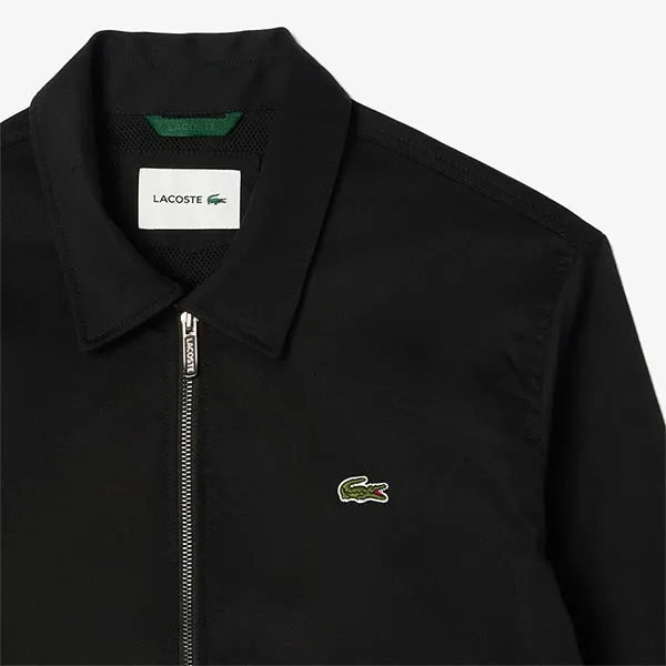 Áo Khoác Nam Lacoste Shirt Type Outerwear BH1159 55G 031 Màu Đen Size 50