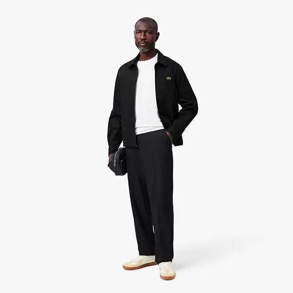 Áo Khoác Nam Lacoste Shirt Type Outerwear BH1159 55G 031 Màu Đen Size 50