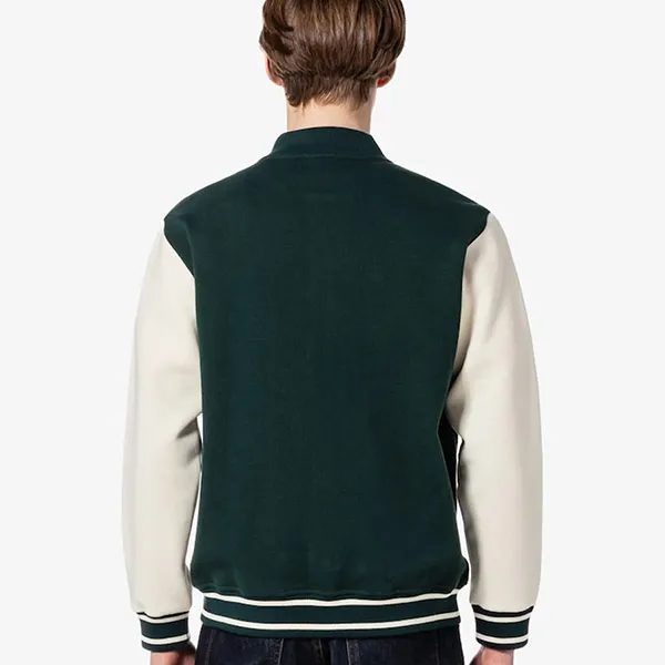 Áo Khoác Nam Lacoste Stadium Neck Sleeve Contrast Sweatshirt SH220E - 132 Màu Xanh Green Size 4