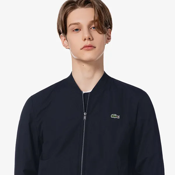Áo Khoác Nam Lacoste Summer Stadium Jumper BH605E-HDE Màu Xanh Navy Size 48
