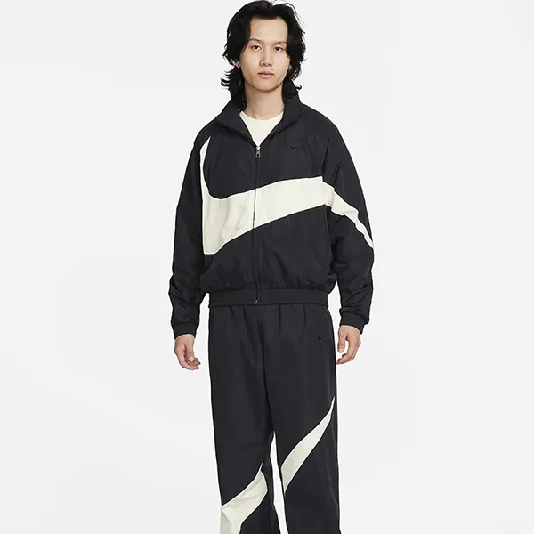 Áo Khoác Nam Nike Swoosh Men’s Woven Jacket FB7878-010 Màu Đen Size S
