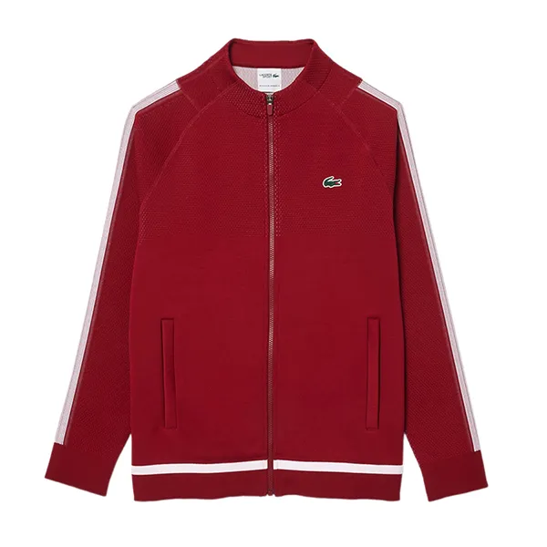 Áo Khoác Nỉ Nam Lacoste Tenis x Novak Djokovic Sport Sweatshirt SH7541 IXX Màu Đỏ Size 5