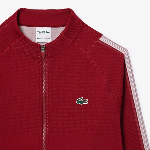 Áo Khoác Nỉ Nam Lacoste Tenis x Novak Djokovic Sport Sweatshirt SH7541 IXX Màu Đỏ Size 5