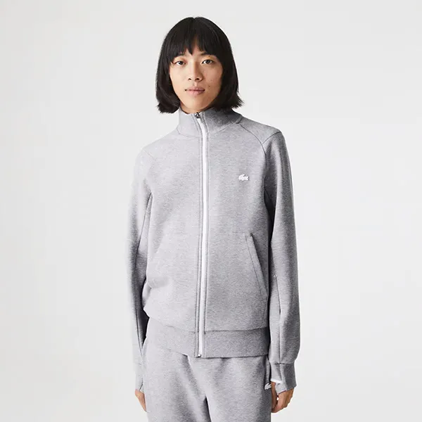 Áo Khoác Nỉ Nam Lacoste Long Sleeve Gray SH2702 Màu Xám Size 3
