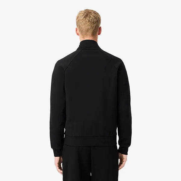Áo Khoác Nỉ Nam Lacoste Men's Double Faced Jersey Zip-Up Sweatshirt SH9559 51 031 Màu Đen Size 3