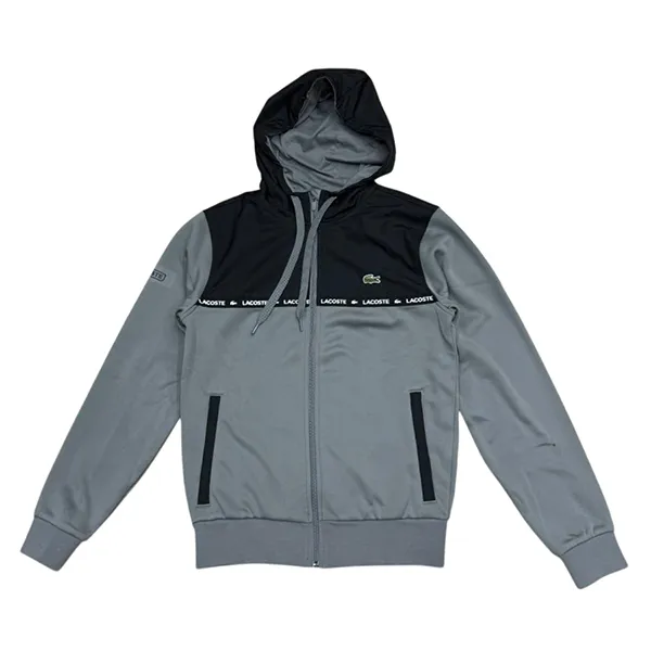 Áo Khoác Nỉ Nam Lacoste Men’s Overlay Full Zip Hoodie Màu Đen Xám Size 2àu Xanh Navy Size 3