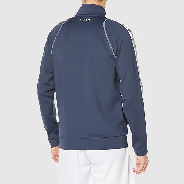 Áo Khoác Nỉ Nam Lacoste Tennis x Daniil Medvedev Zip-Up Sweatshirt Màu Xanh Size 3