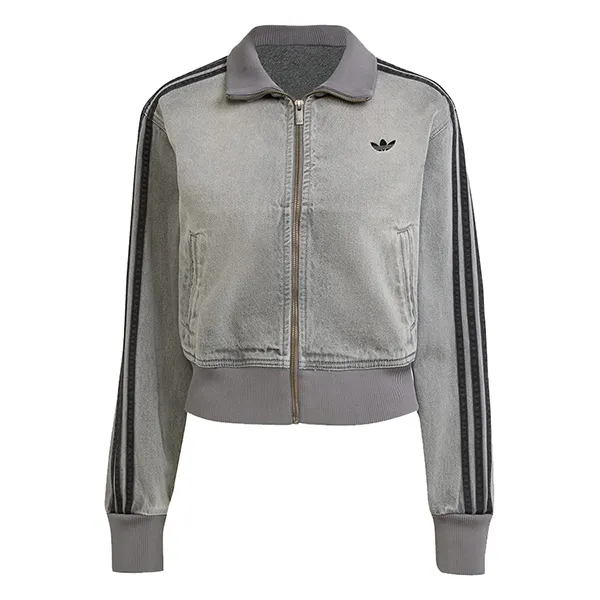 Áo Khoác Nữ Adidas Adicolor Denim Track Top JY2564 Màu Xám Size S (Form Âu)