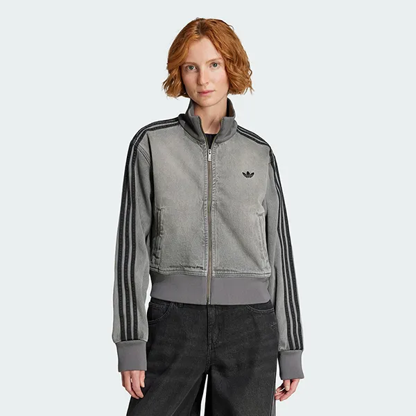 Áo Khoác Nữ Adidas Adicolor Denim Track Top JY2564 Màu Xám Size S (Form Âu)