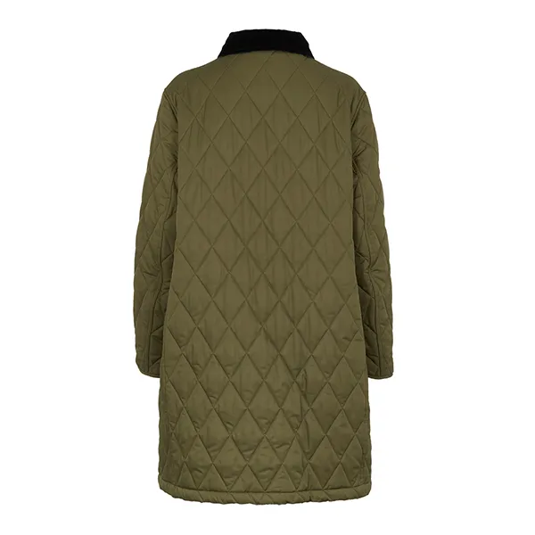 Áo Khoác Nữ Burberry Parka Coat Màu Khaki Size S