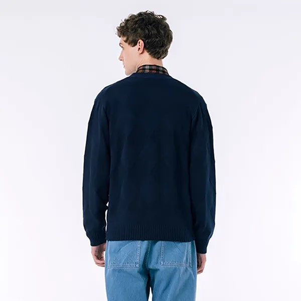 Áo Len Cardigan Lacoste AH013J-99 166 Màu Xanh Navy Size 2