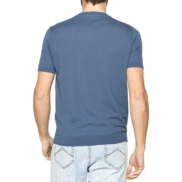 Áo Len Cộc Tay Nam Carrera Jeans 839A0215X_644 Màu Xanh Blue Size M