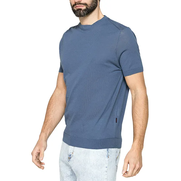 Áo Len Cộc Tay Nam Carrera Jeans 839A0215X_644 Màu Xanh Blue Size M