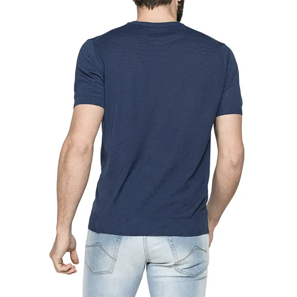 Áo Len Cộc Tay Nam Carrera Jeans 839A0215X_687 Màu Xanh Navy Size M