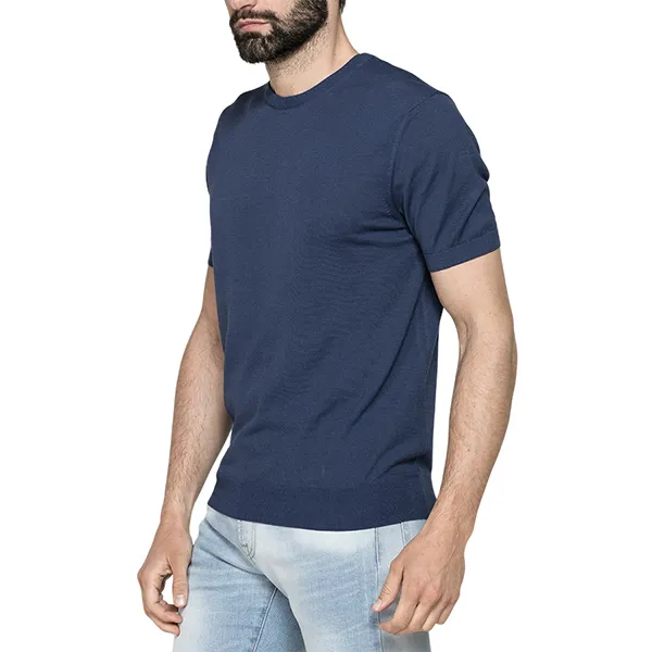 Áo Len Cộc Tay Nam Carrera Jeans 839A0215X_687 Màu Xanh Navy Size M