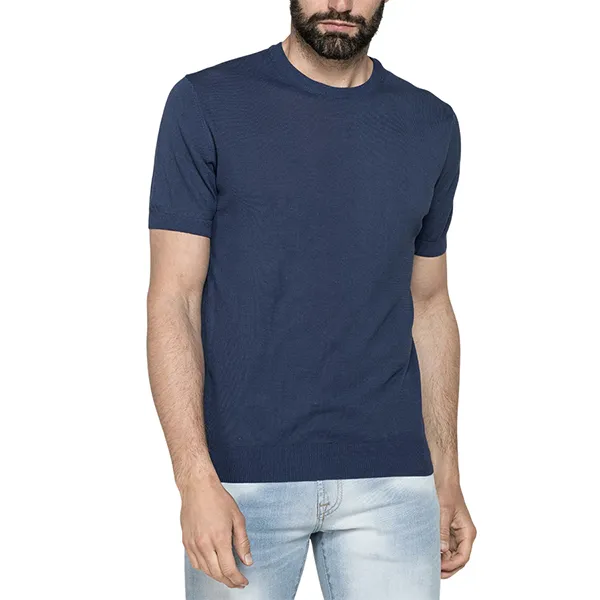 Áo Len Cộc Tay Nam Carrera Jeans 839A0215X_687 Màu Xanh Navy Size M