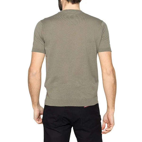 Áo Len Cộc Tay Nam Carrera Jeans 839A0215X_757 Màu Xanh Kaki Size M