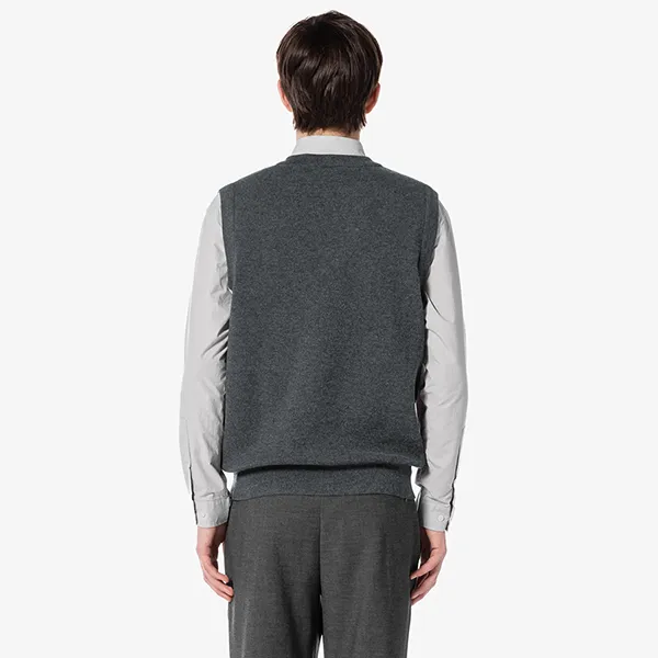 Áo Len Gile Nam Lacoste V-neck Vest AH376E 050 Màu Xám Size 3