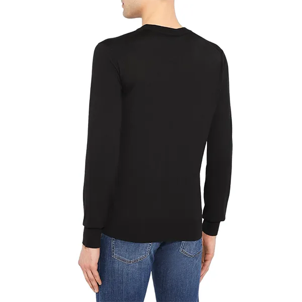 Áo Len Nam Dolce & Gabbana D&G Crown Napoleon Embroidered Logo Sweater Màu Đen Size 44