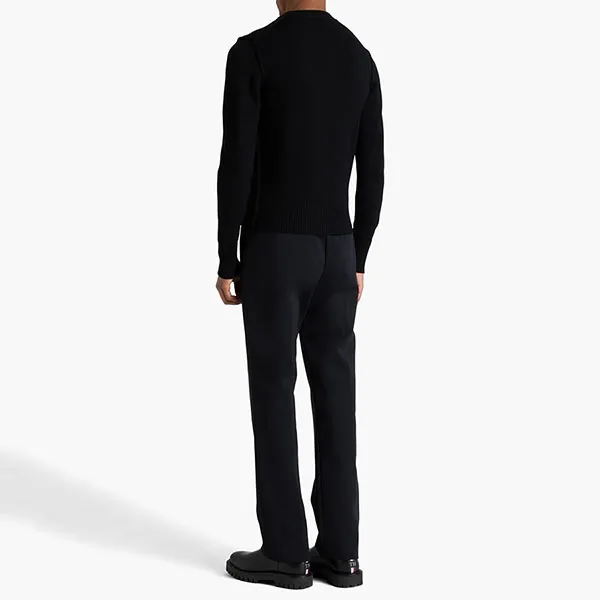 Áo Len Nam Dolce & Gabbana D&G Embroidered Wool Sweater GXB78Z Màu Đen Size 44