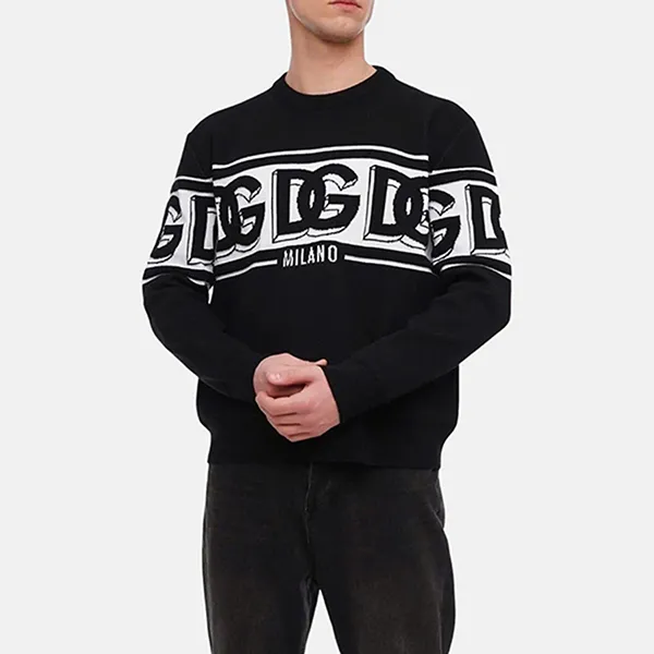Áo Len Nam Dolce & Gabbana D&G GXM96T JEMK9 N0004 Màu Đen Size XS