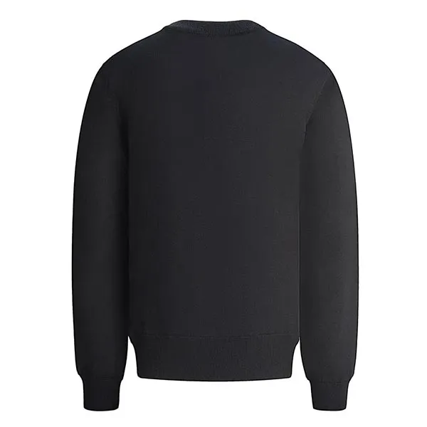 Áo Len Nam Dolce & Gabbana D&G Logo Embroidered Black GX550Z JAMXA HNHH5 Màu Đen Size 44
