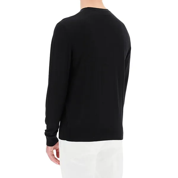 Áo Len Nam Dsquared2 Maple Leaf Jacquard Wool Knit Jumper Màu Đen Size S
