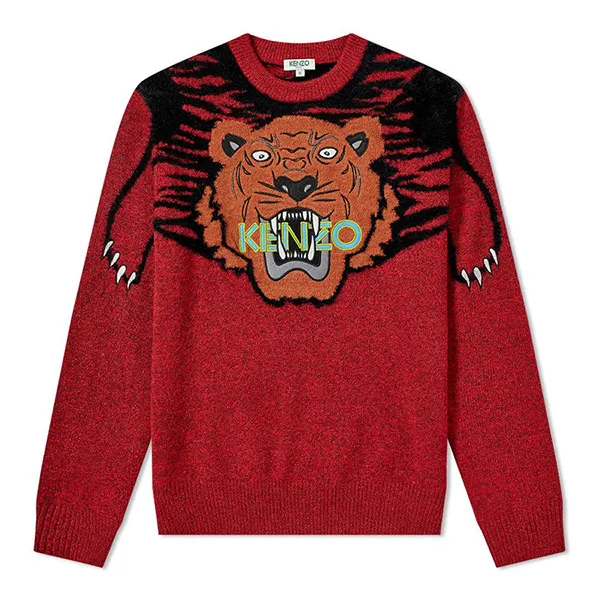 Áo Len Nam Kenzo Claw Tiger Crew Knit Màu Đỏ Size L
