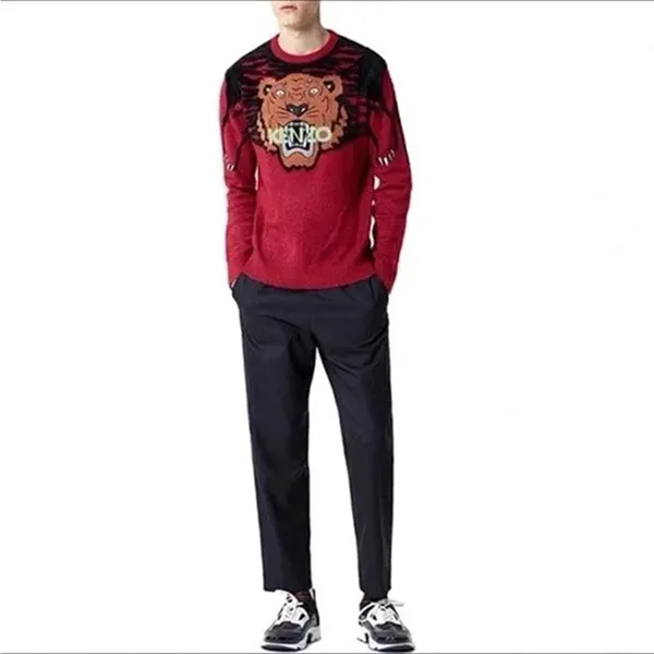 Áo Len Nam Kenzo Claw Tiger Crew Knit Màu Đỏ Size L