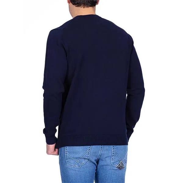 Áo Len Nam Lacoste Long Sleeve V-Neck Sweater AH7003 AT9 Màu Xanh Navy Size 2