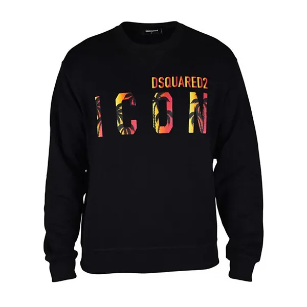 Áo Nỉ Nam Dsquared2 Sweatshirt Regular Fit S79GU0094 S25516 Màu Đen Size S