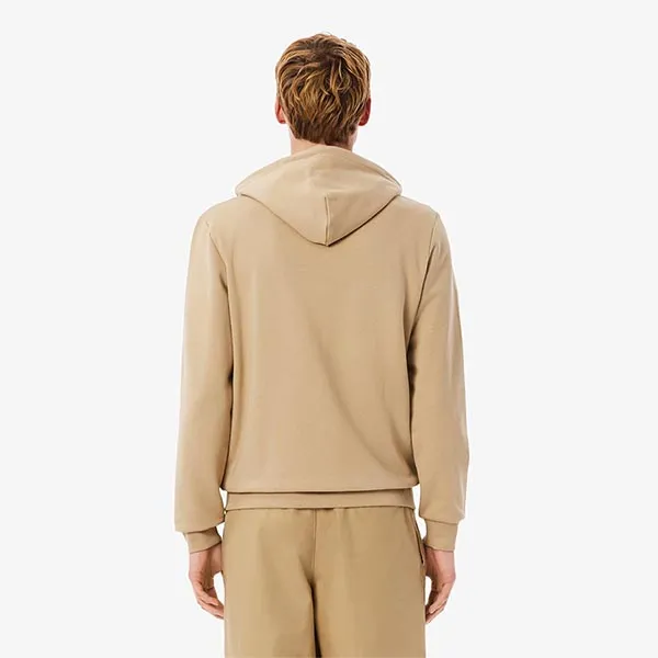 Áo Nỉ Nam Lacoste Men's Classic Zipper Sweatshirt SH9809 10 02S Màu Be