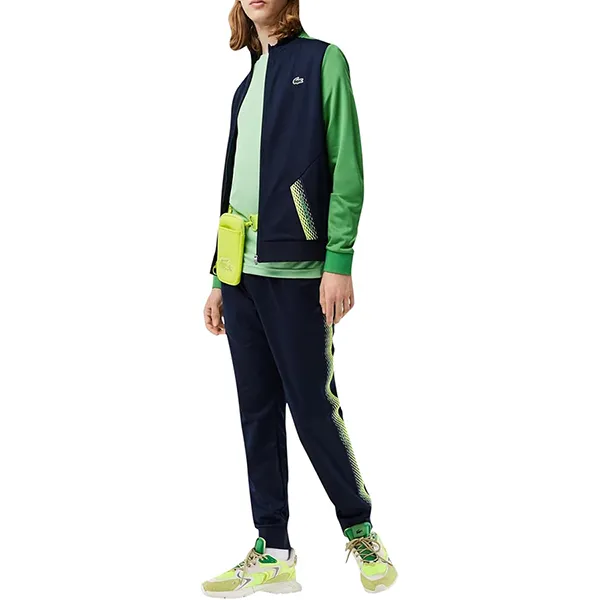 Áo Nỉ Nam Lacoste Men's Tennis Zipped Ripstop Sweatshirt SH5199 X2I Màu Xanh Size 2